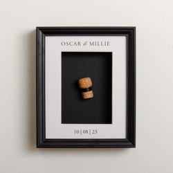 NEW! First toast cork saver memory box frame