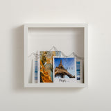 NEW! Mountains adventure travel memory box frame