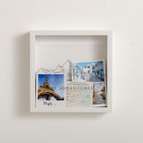 NEW! Mountains adventure travel memory box frame