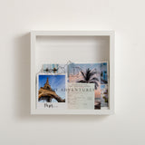 NEW! Mountains adventure travel memory box frame