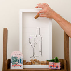 NEW! Vertical wine cork frame