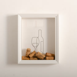 NEW! Wine bottle cork frame