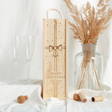NEW! Merry Christmas ribbon bottle gift box