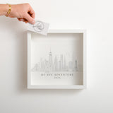 NEW! New York City skyline memory box frame