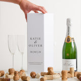 NEW! Personalised engagement white bottle box