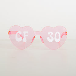 Personalised birthday love heart sunglasses
