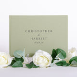 NEW! Personalised linen first names guest book
