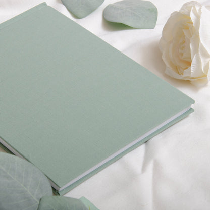 Personalised linen first names guest book