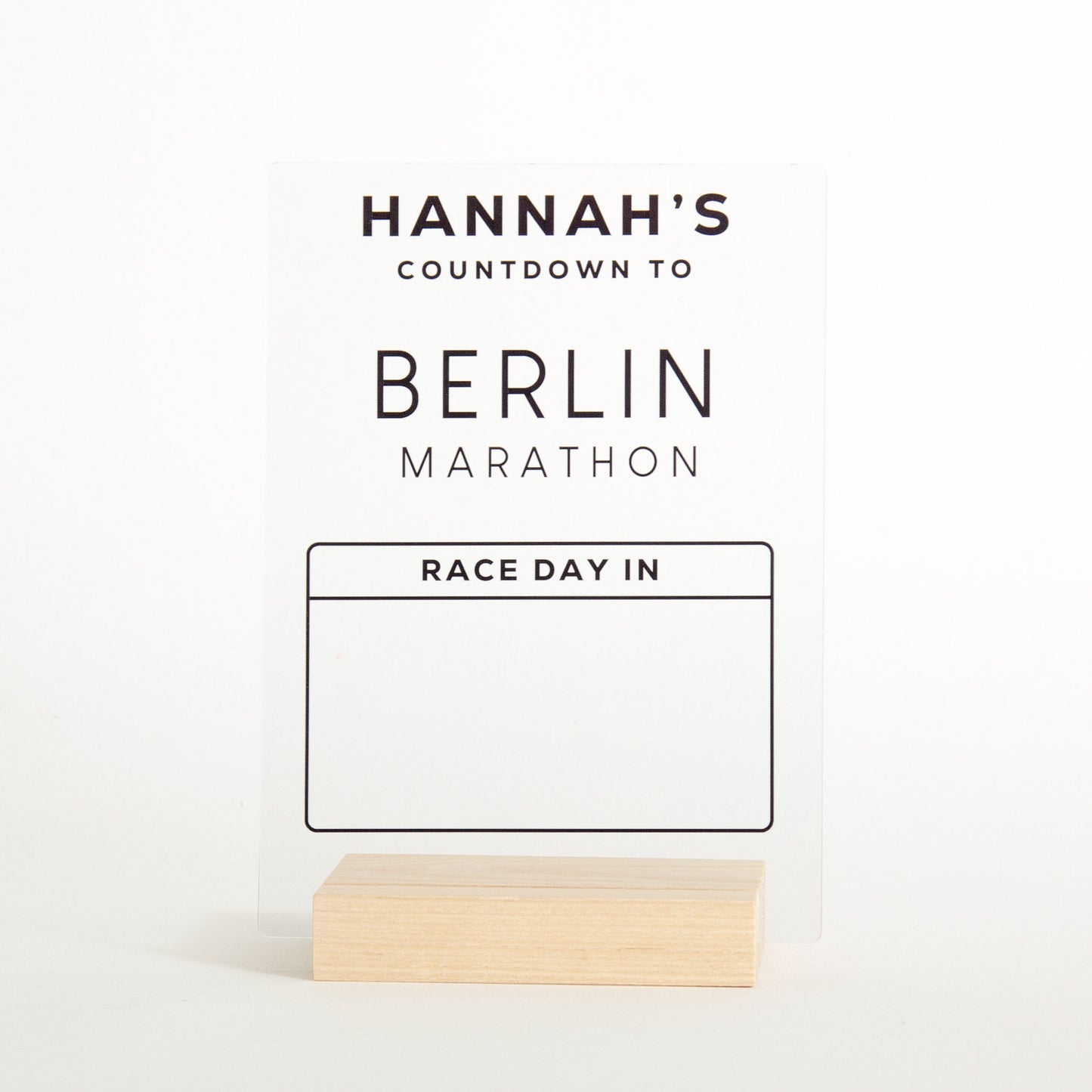 Personalised Event Countdown Sign