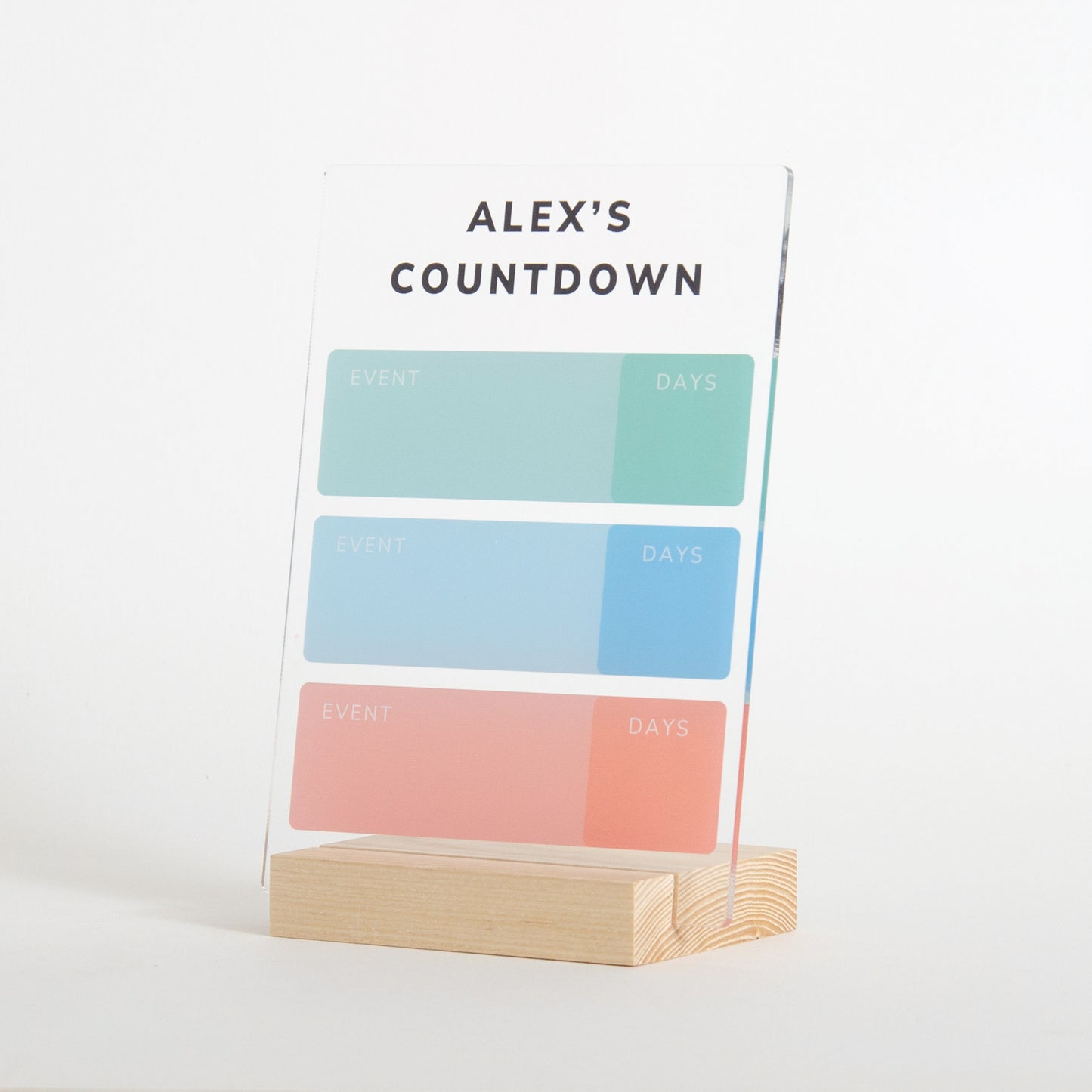 Personalised Countdown Sign