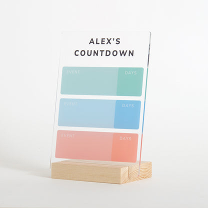 Personalised Countdown Sign