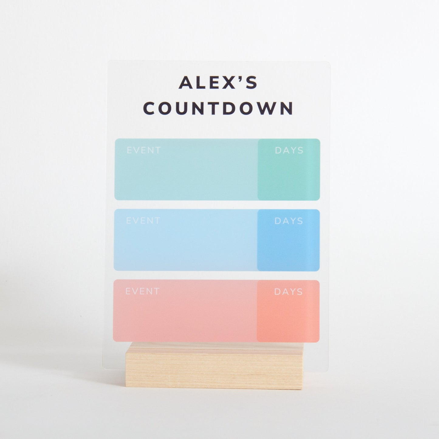 Personalised Countdown Sign