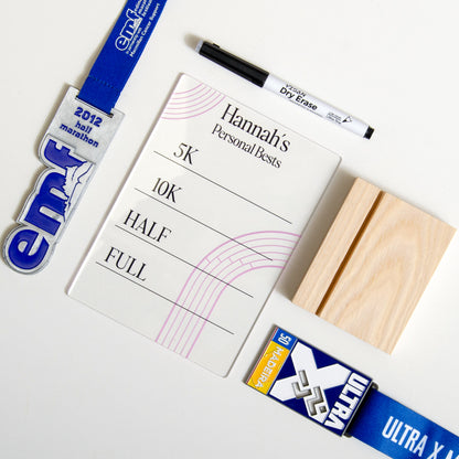 Running Personal Bests Acrylic Board