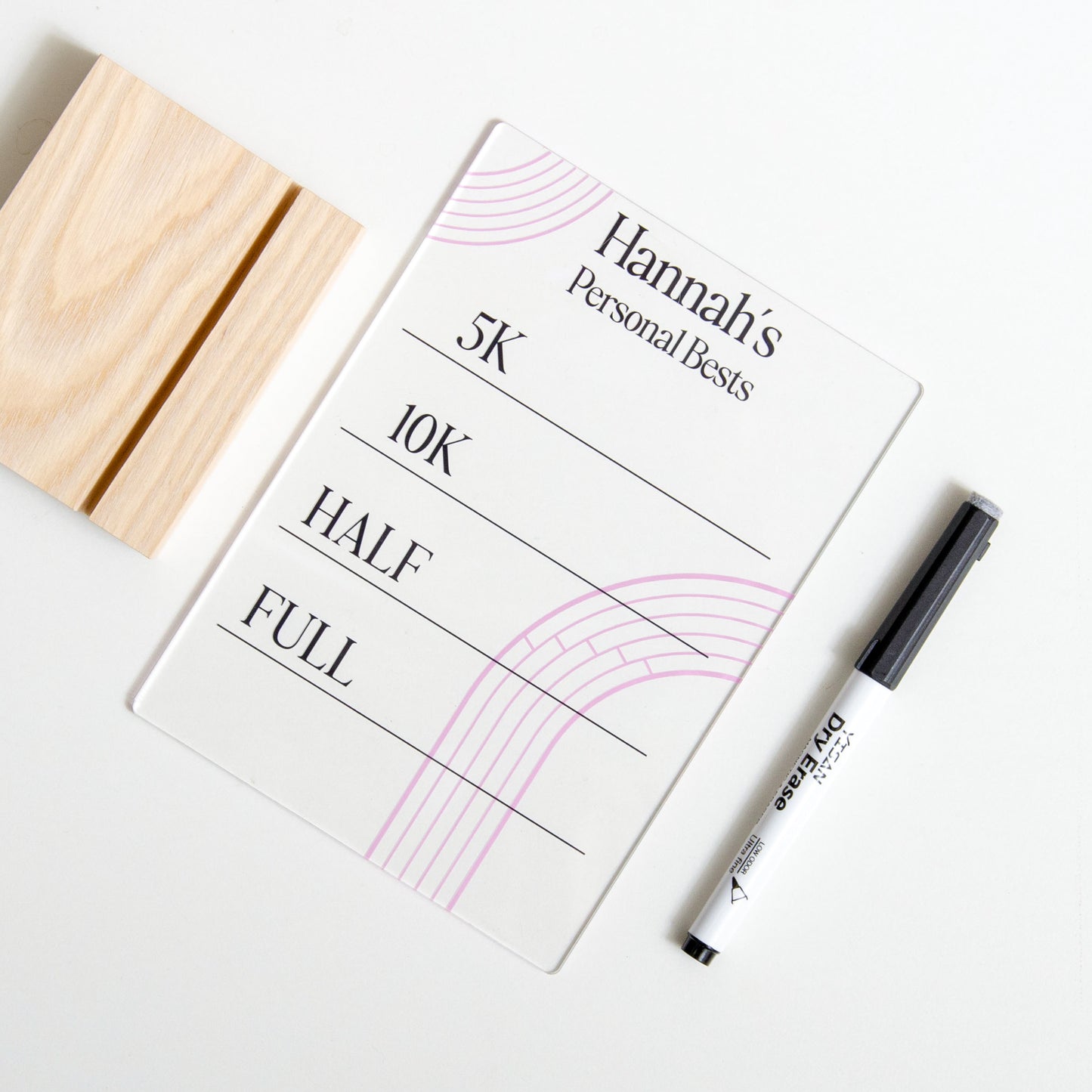 Running Personal Bests Acrylic Board