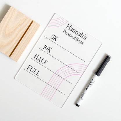 Running Personal Bests Acrylic Board