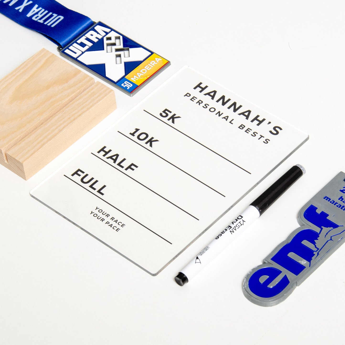 Running Race Time Acrylic Board