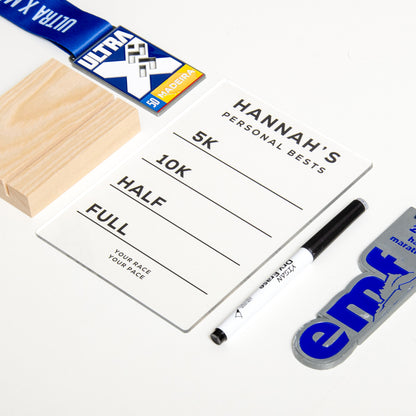 Running Race Time Acrylic Board