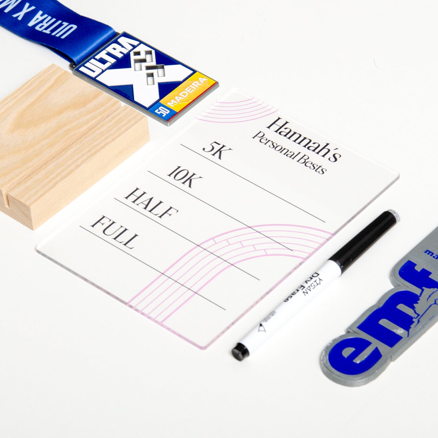 Running Personal Bests Acrylic Board