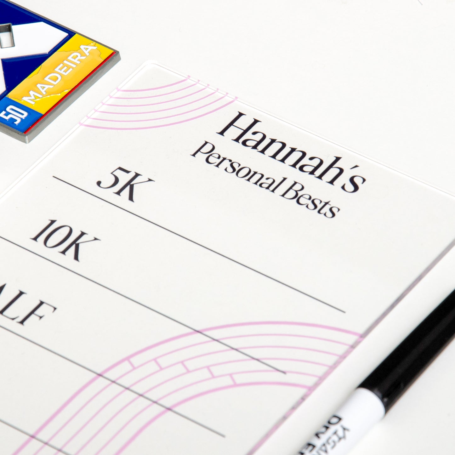 Running Personal Bests Acrylic Board