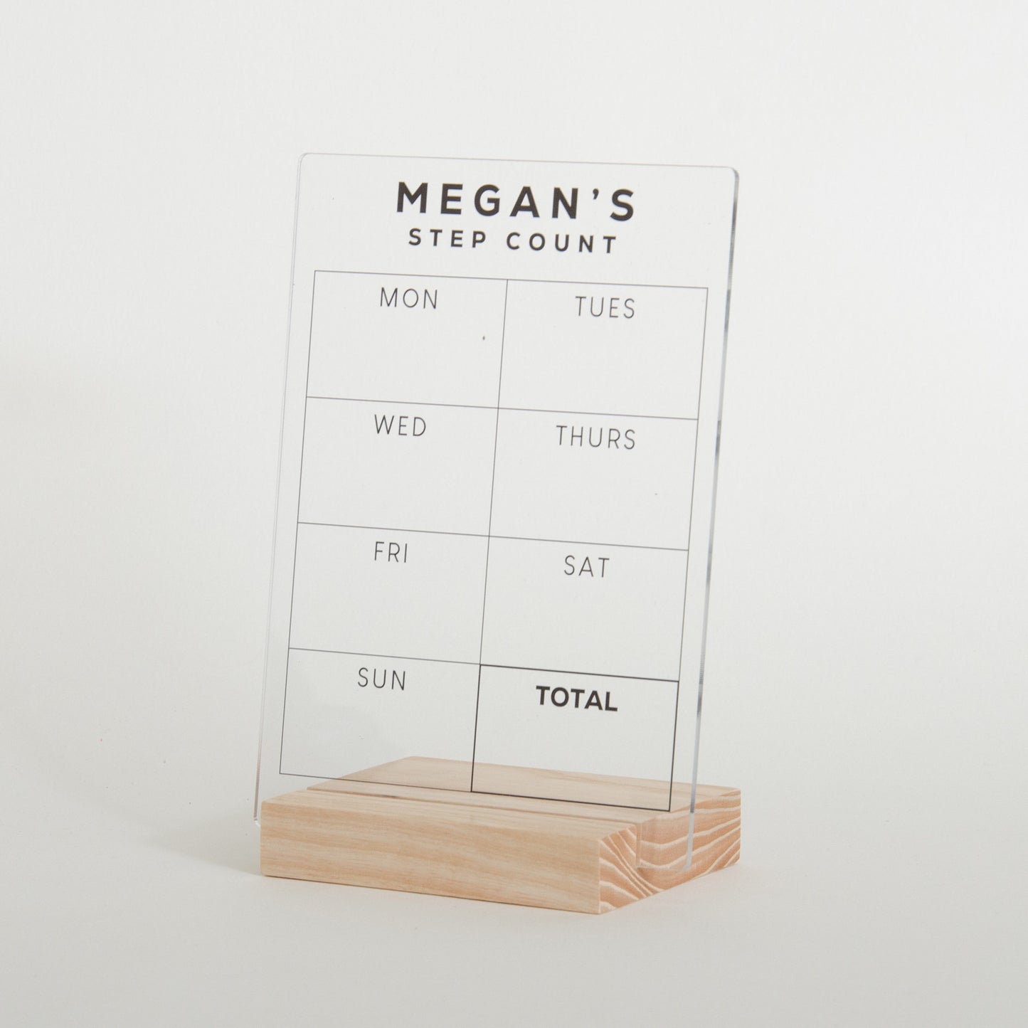 Personalised Step Count Sign