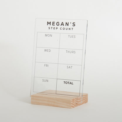 Personalised Step Count Sign
