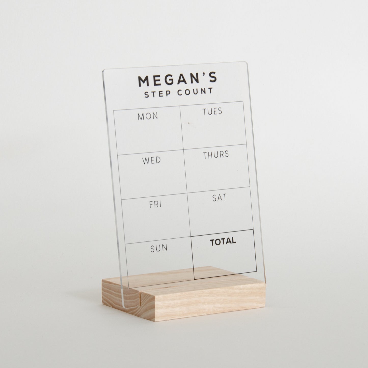 Personalised Step Count Sign