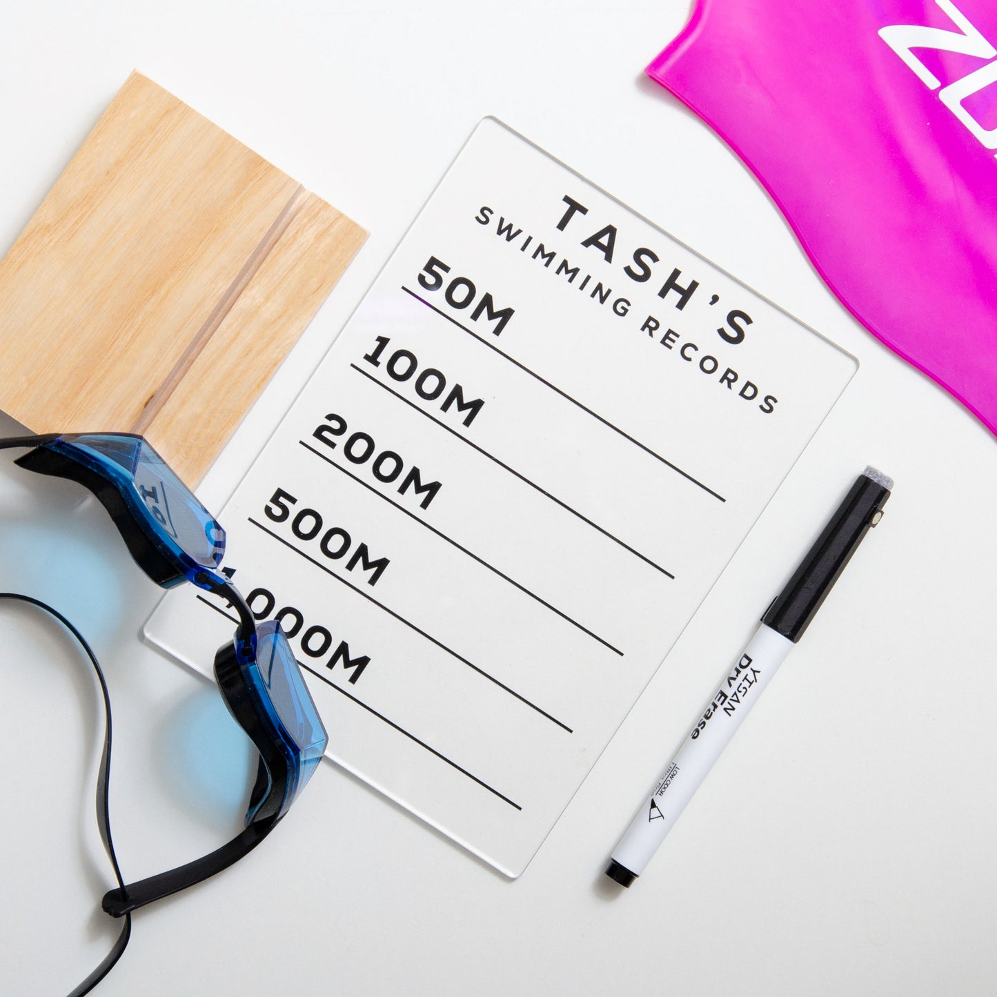Personalised Swimming Records Sign