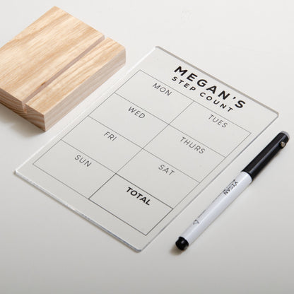 Personalised Step Count Sign