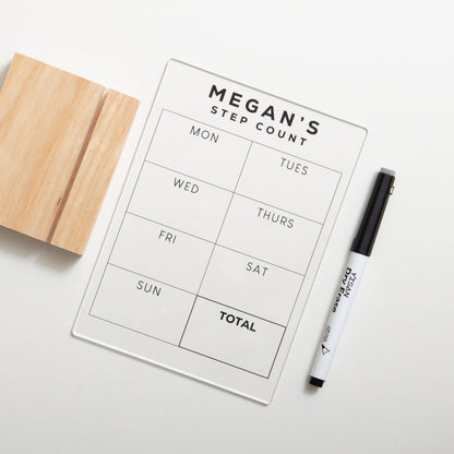Personalised Step Count Sign