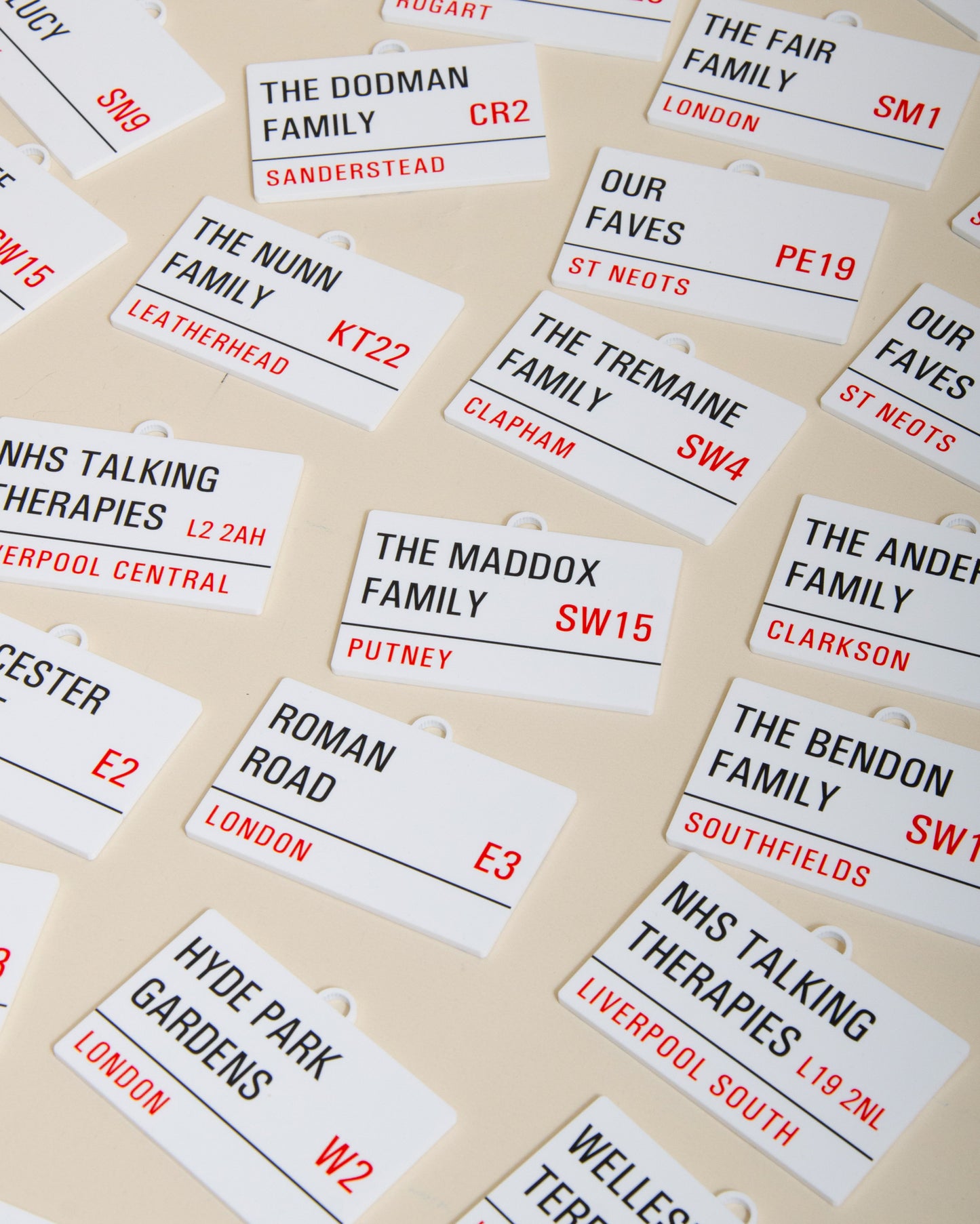 Personalised Family Street Sign Decoration