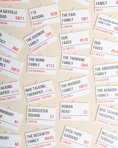 Personalised Family Street Sign Decoration
