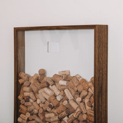 Extra Large walnut cork collector frame - Stag Design