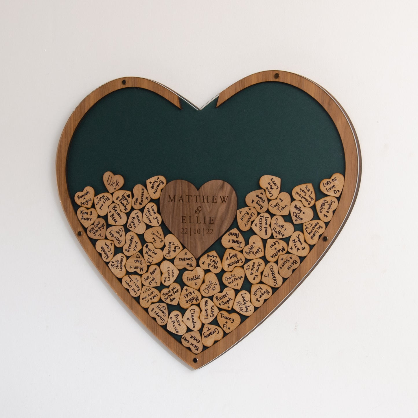 Wedding guest book heart dropbox