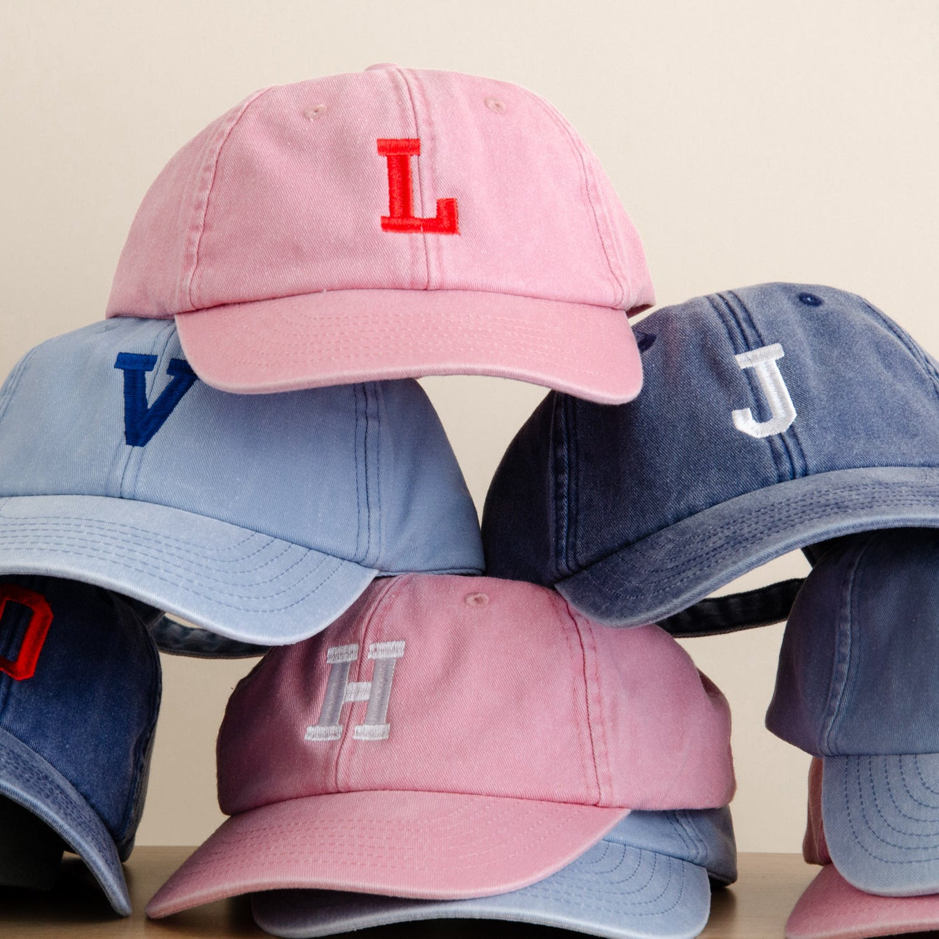Personalised Kids Embroidered Initial Cap
