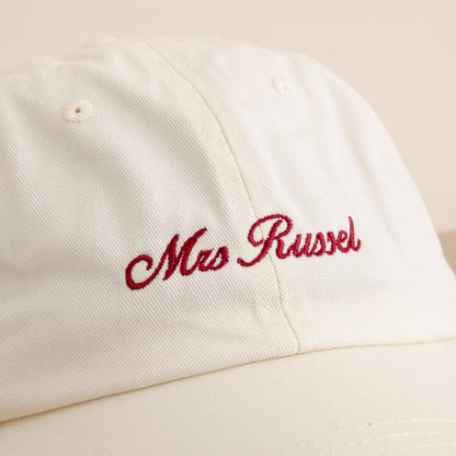 Personalised Mrs Cap