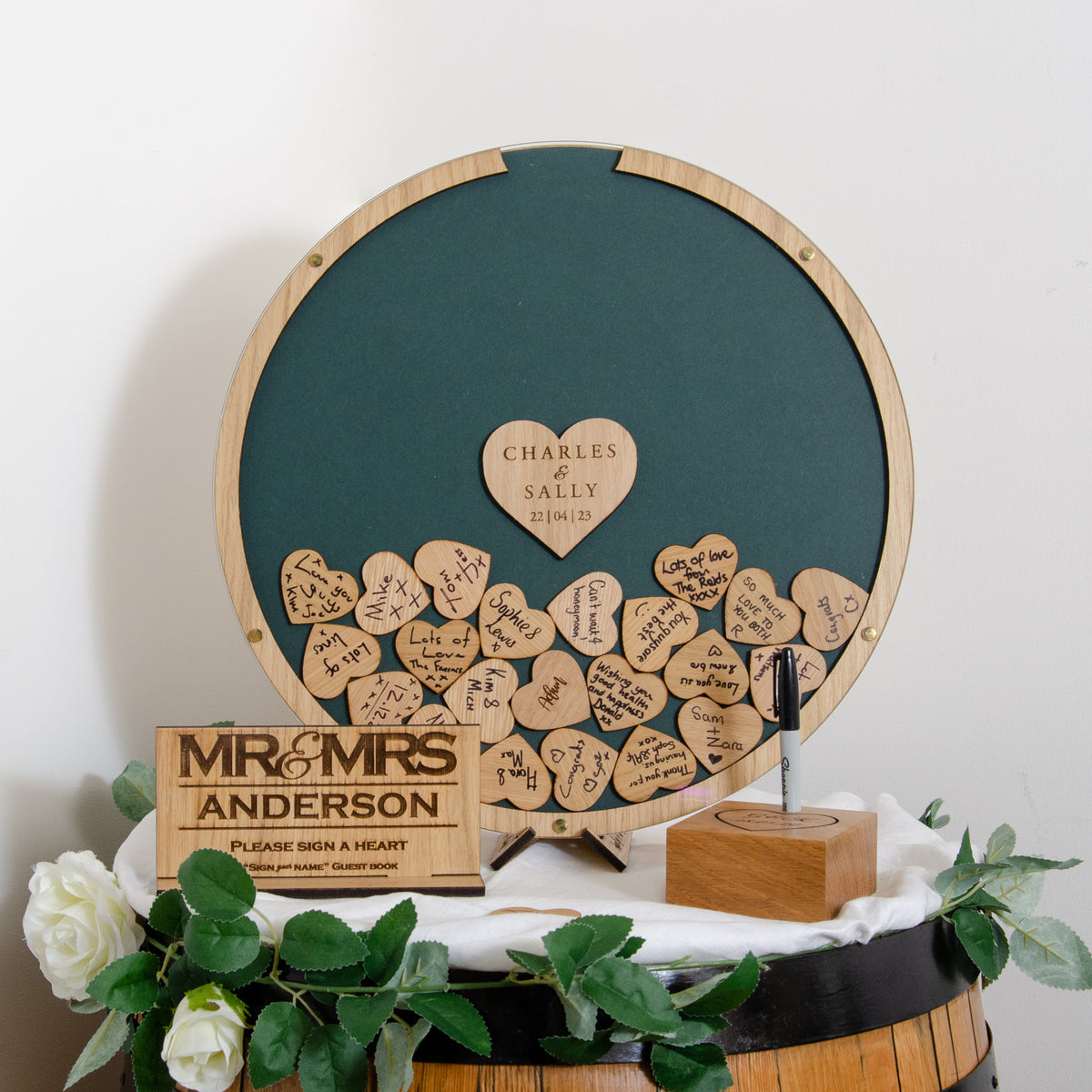 Drop Top Frame Hello World Cloud Drop Top Frame Guest Book JupDec Wedding Guest Book ...
