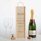 Personalised initials engagement bottle box