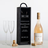 Personalised initials engagement bottle box