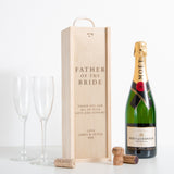 Father of the bride / groom bottle box gift