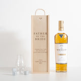 Father of the bride / groom bottle box gift