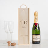 Personalised initials bottle gift box