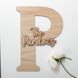 NEW! Wooden letter guest book sign