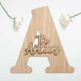 NEW! Wooden letter guest book sign