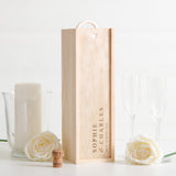 Personalised wedding bottle box