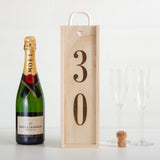 Personalised birthday bottle box