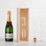 Personalised birthday bottle box