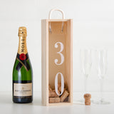 Personalised birthday bottle box