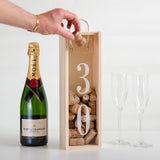 Personalised birthday bottle box