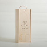 Personalised engagement oversized bottle box