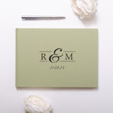 NEW! Personalised linen guest book